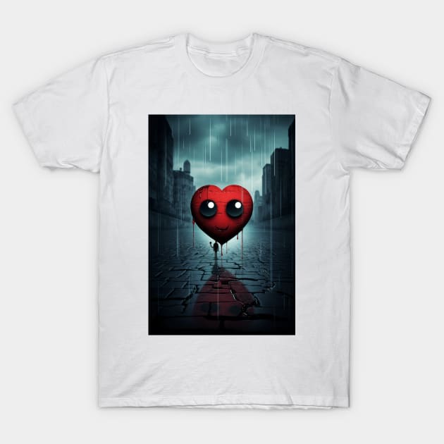 Happy Heart In The City T-Shirt by TheMadSwede